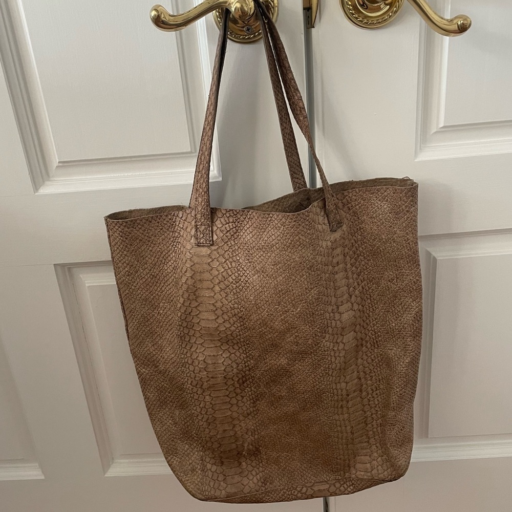 Monserat de Lucca large snakeskin tote bag - Picture 2 of 8